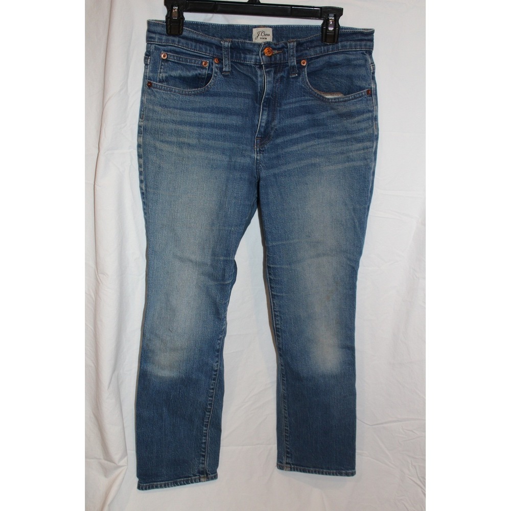 J.Crew Slim Boyfriend Jeans Medium Wash Blue Denim Size 27 Stretch F4538